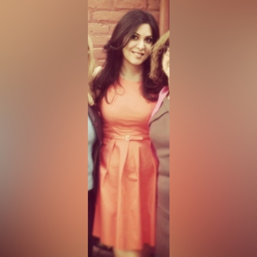 Shoshanna Vibrant Coral Dress